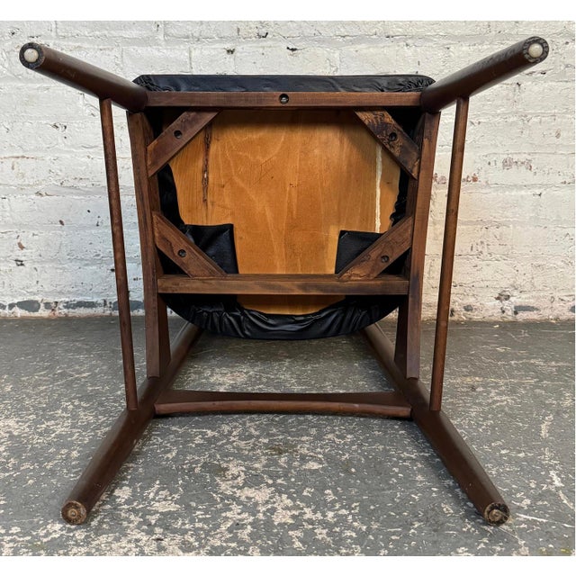 Set of 6 Mid-Century Walnut Dining Chairs by Stanley For Sale - Image 10 of 16