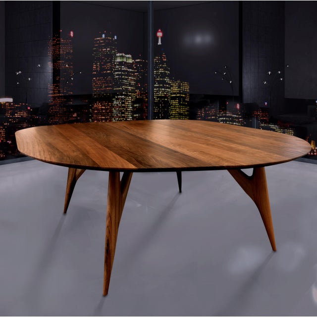 Kai Dining Table in Walnut For Sale - Image 4 of 9
