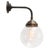 Mid-Century Modern Vintage Clear Glass, Brass and Cast Iron Sconces For Sale - Image 3 of 6