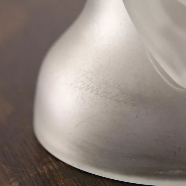 1980s Signed Madonna Figure in Art Glass by Ion Tamaian For Sale - Image 5 of 16