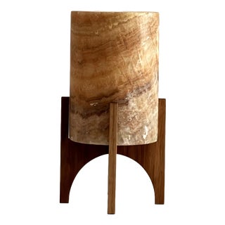 Comet No. 0214 Hand-Carved Alabaster Table Lamp by Material Lights For Sale