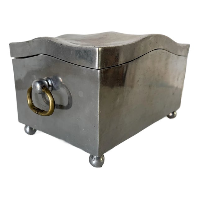 Vintage David Marshall Cast Aluminum & Brass Sculptural Box/ Sold For Sale