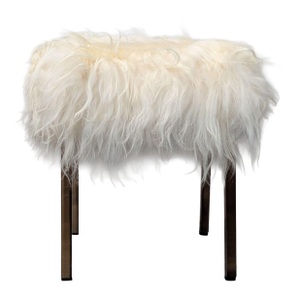 Cb2 Sheepskin Stool