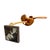 1970s Vintage Abstract Carved Olive Wood Sculpture on Stone Base For Sale - Image 5 of 6