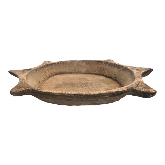 Vintage Wooden Parat Bowl For Sale