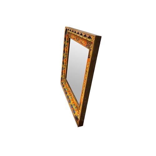 Asian Style Tibetan Style Wall Mirror For Sale - Image 4 of 6