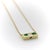 2020s 18k Gold Emerald and Diamond Bar Pendant Necklace For Sale - Image 5 of 8