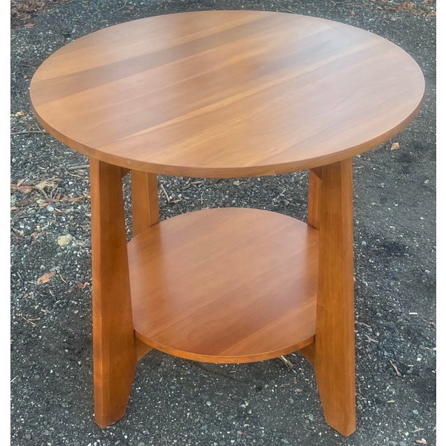 2010s Ethan Allen American Impressions Cherry Accent Table For Sale - Image 5 of 11