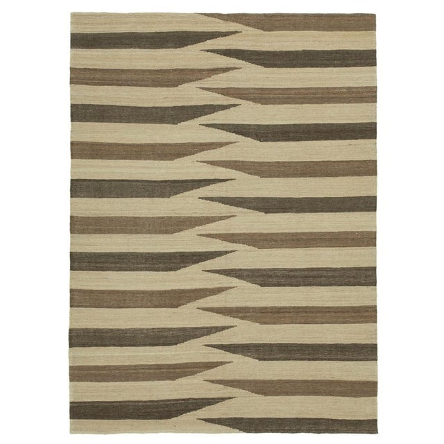 Textile Flat Weave Kilim Rug For Sale - Image 7 of 7