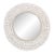 Handcrafted Coastal Style Round Seashell Mirror For Sale