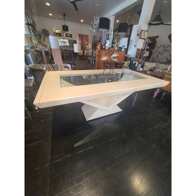 Pennsburg Post Modern Laquered Dining Table For Sale - Image 11 of 12