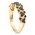 Haus of Brilliance 10K Yellow Gold Plated .925 Sterling Silver 1/3 cttw Natural Diamond Band Ring - Size 7 For Sale - Image 4 of 6