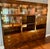 Campaign Vintage Henredon Campaign 3-Piece Wall Unit, Lighted Display Cabinet With Pull-Out Bar For Sale - Image 3 of 9