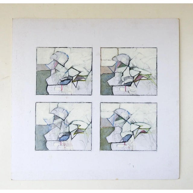 Late 20th Century Neutral Abstract Studies Painting For Sale In Seattle - Image 6 of 7