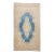 Antique Rug | Intricate Ivory & Beige Florals With Blue Medallion For Sale