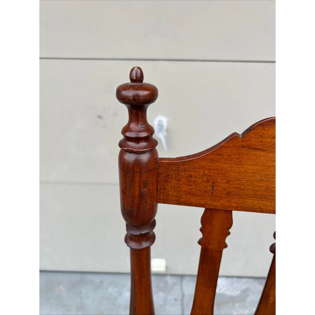 Mid 18th Century Antique New England Bannister-Back Side Chair, New England, Circa 1750's For Sale - Image 5 of 12