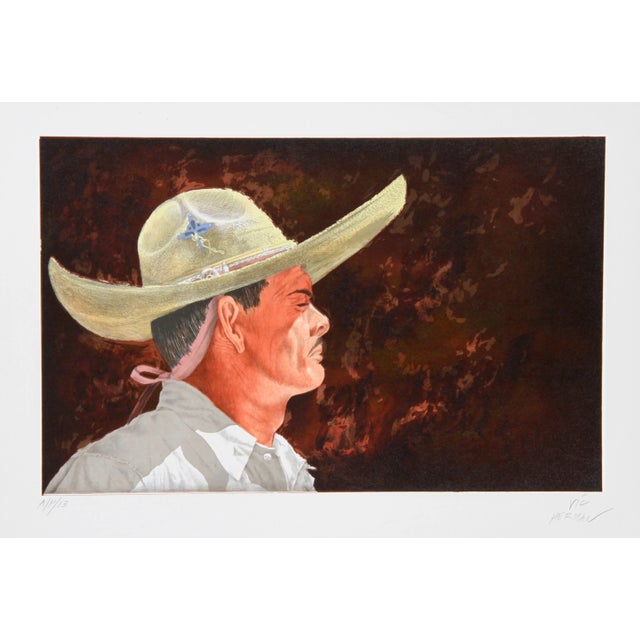 Artist: Vic Herman, American (1919 - 1999) Title: This is My Land (small) Year: circa 1979 Medium: Lithograph, signed and...