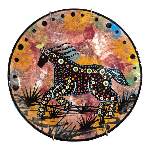 Mana Pottery Horse Plate (Arizona) For Sale