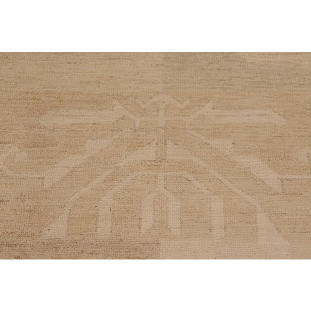 Textile Boho Chic Gabbeh Tan/Brown Wool Rug - 10'0'' X 13'3'' For Sale - Image 7 of 10