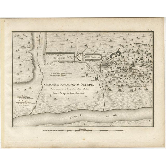 Ancient Olympia and Olympic Games Site Plan from Ambroise Tardieu, 1825 For Sale - Image 3 of 13