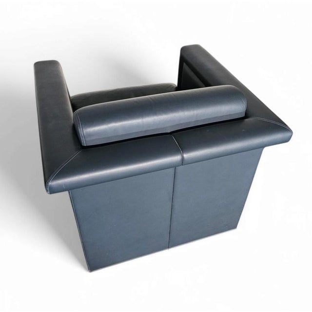 Animal Skin Leather Chairs by Trix and Robert Haussmann for Knoll, Set of 2 For Sale - Image 7 of 18