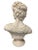Antique White Large Classical Greek Apollo Bust in Stone Powder & Resin For Sale - Image 8 of 9