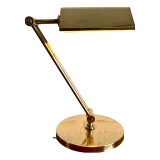 Ministerial Brass Lamp, 1970s For Sale