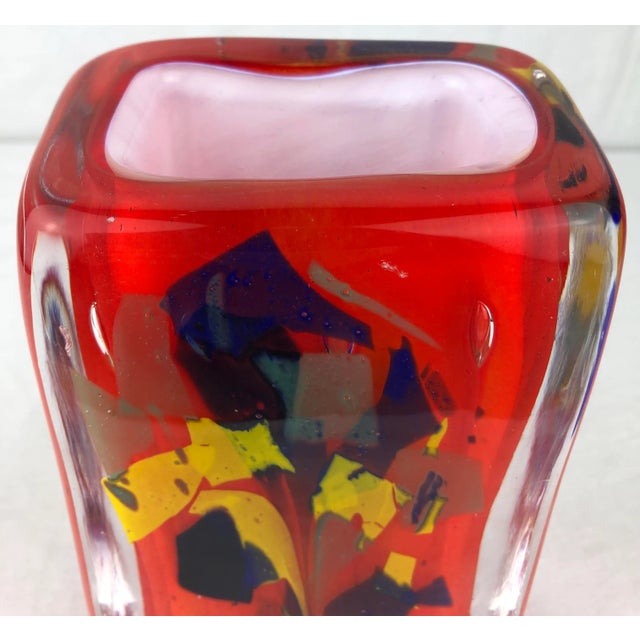 Mid 20th Century French Midcentury Art Glass Vase by Raymond Branly For Sale - Image 5 of 7
