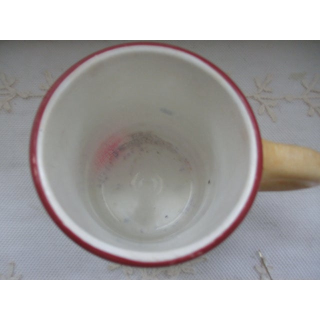 Antique La Francaise Porcelain Yellow & Green 4.5" Mug W/ Dutch Scene For Sale - Image 9 of 12