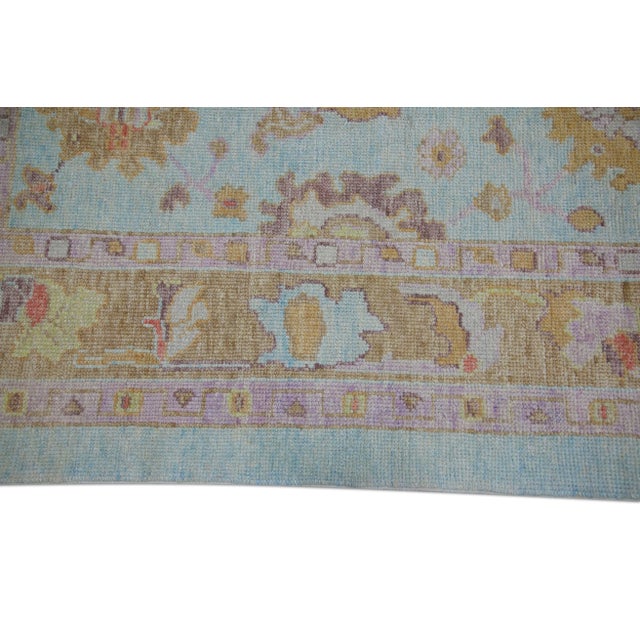 Early 21st Century Modern Turkish Oushak Rug 4'1" x 6' For Sale - Image 5 of 8