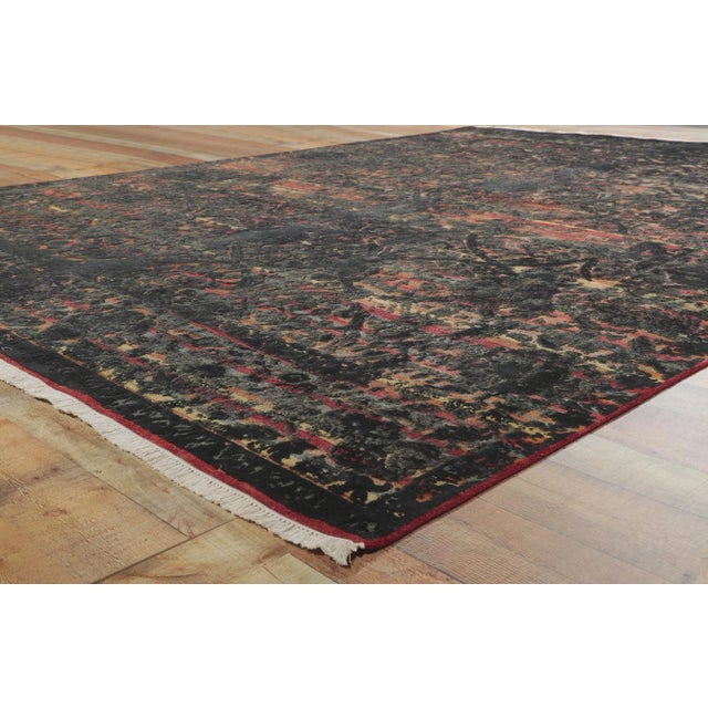 Vintage Style High-Low Textured Rug, 09'00 X 12'00 For Sale In Dallas - Image 6 of 10