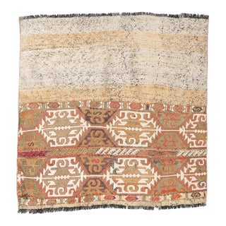 Vintage Decorative Turkish Kilim Rug - 3`11″ X 4`0″ For Sale