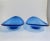 Mid-Century Modern Blue Glass Console Bowls - a Pair For Sale - Image 3 of 8