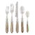 VIETRI Aladdin Brilliant Flatware Taupe Five-Piece Place Setting For Sale