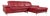 Red Leather Corner Sofa from Willi Schillig For Sale