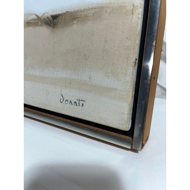 Paint "Walking Stones Iv”(1973) by Enrico Donati….the “Last Surrealist” According to Andre’ Breton For Sale - Image 7 of 7