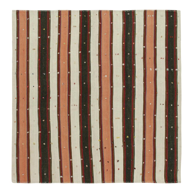 Vintage Persian Jajim Kilim in Colorful Stripes by Rug & Kilim For Sale