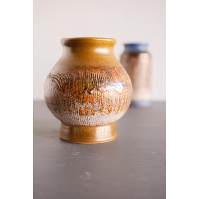 Mid-Century Scandinavian Modern Art Pottery Vase in Ceramic from Tilgmans, Sweden For Sale - Image 9 of 12