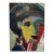 Contemporary Expressionist Portrait Mixed-Media Painting on Paper by Phil Saxon For Sale