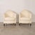 Art Deco Pair of 1930s French Club Chairs in Linen For Sale - Image 3 of 13