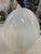 Mazzega Murano Vintage Mazzega Murano Glass Ovoid Table Lamp – White Striped Art Glass For Sale - Image 4 of 9