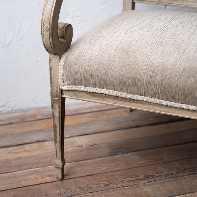 Continental Neoclassical Painted Settee With Orientalist Scenes, C. 1830 For Sale - Image 14 of 18