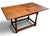 18th Century 18th-Century English Provincial Farmhouse Table With Aged Plank Top, Turned Legs and Stretcher Base For Sale - Image 5 of 17