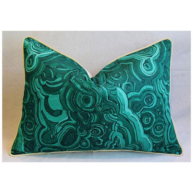 25 X 18 Custom Tailored Jim Thompson Malachite Green Feather