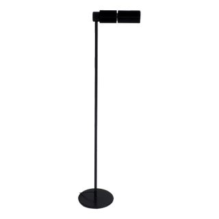 Black Haloprofil 878HR Floor Lamp by Viktor Frauenknecht for Swiss Lamps, 1960s For Sale
