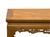 Vintage Oriental Light Brown Dragon Motif Apron Wood Bench Table For Sale - Image 10 of 13