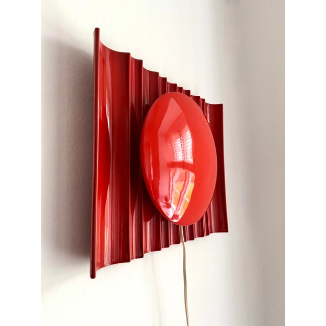 Ceramic Ceramic Wall Sconce by Olle Alberius for Rörstrand, 1970s For Sale - Image 7 of 10