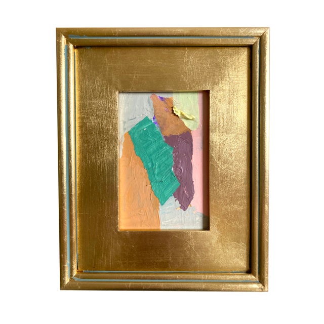 Abstract "Squash Mash" 2025 Framed Mini Painting by Jessalin Beutler For Sale - Image 3 of 3
