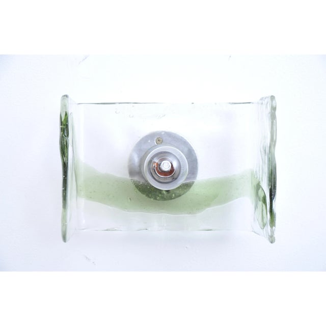 Kalmar Wall Lamp with Green Glass Stripes from J. T. Kalmar, 1950s For Sale - Image 4 of 7