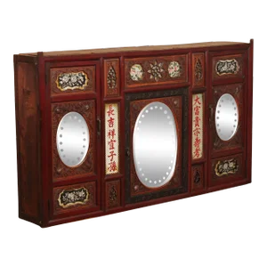 Antique Chinese Carved and Decorated Credenza